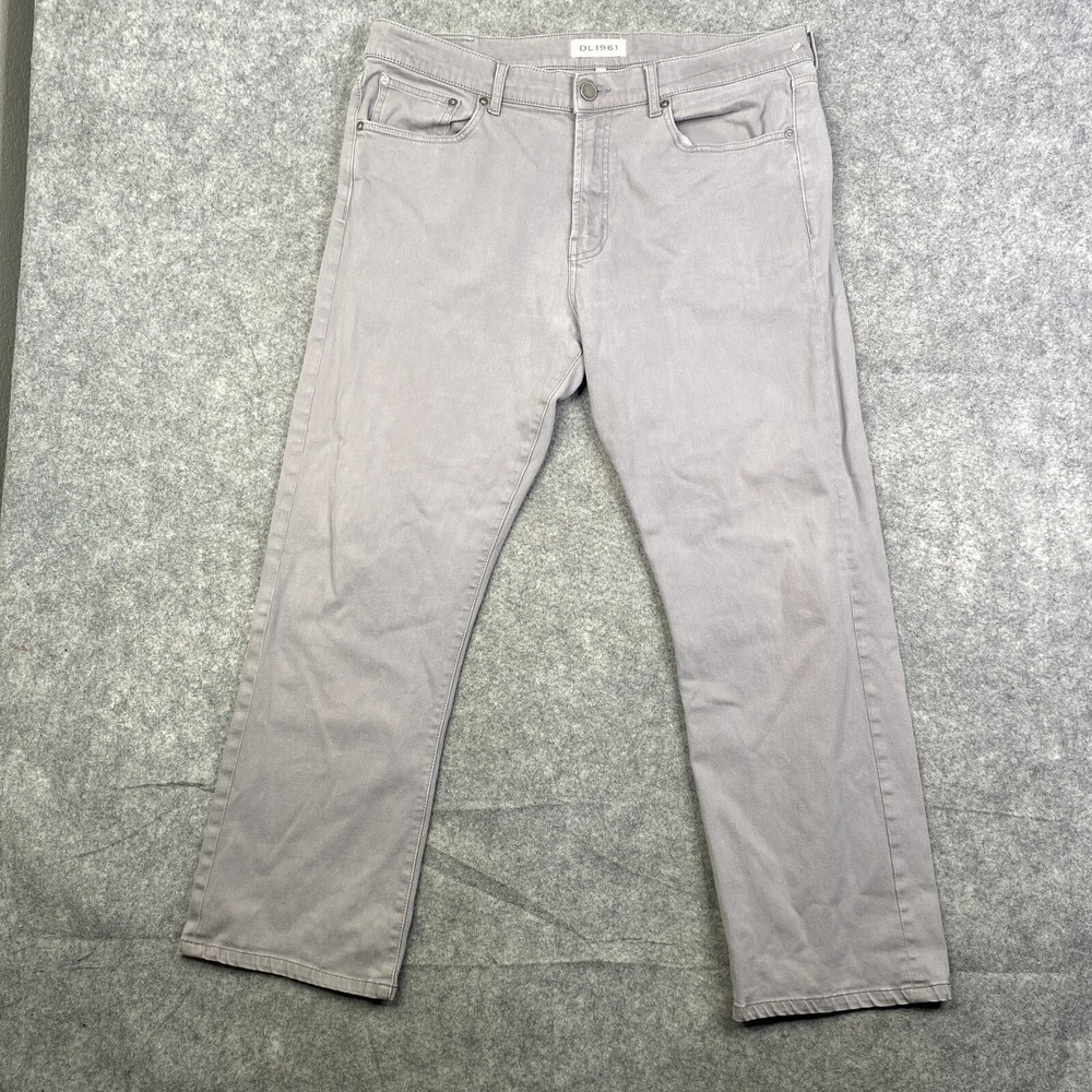 DL1961 Vince Casual Straight Piccard Jeans Gray 38x28 Comfort Stretch